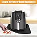 Heat Resistant Mat for Air Fryer, 15 x 18in Heat Resistant Mat for Countertop, Fireproof Silicone Countertop Protector Appliance Slider Hot pod for Air Fryer, Coffee Maker, Toaster, Oven (Black)