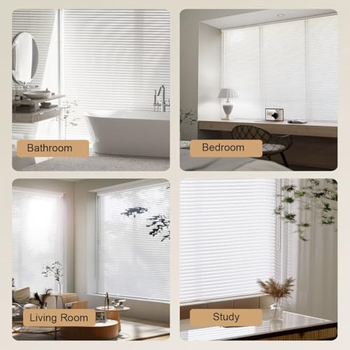 Persianas venecianas de aluminio impermeables con lamas horizontales regulables 8