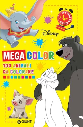 100 animali da colorare. Mega color Disney. Ediz. illustrata