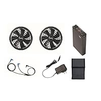Amazon.co.jp: 空調服 (R) 空調服用スターターキット グレー 18V