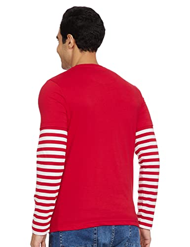 Image of Max Men Cotton Striped Ultra Slim Fit T-Shirt