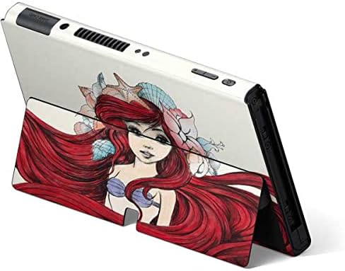 Skinit Decal Gaming Skin Compatible with Nintendo Switch OLED (2021) - Officially Licensed Disney The Little Mermaid Ariel Illustration Design