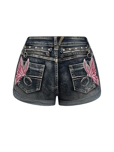 SOLY HUX Women's Y2k Butterfly Embroidery...