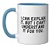 Nerd Computer Scientist Saying Geek System Adminstrator Gift Ceramic Mug, Blue/White