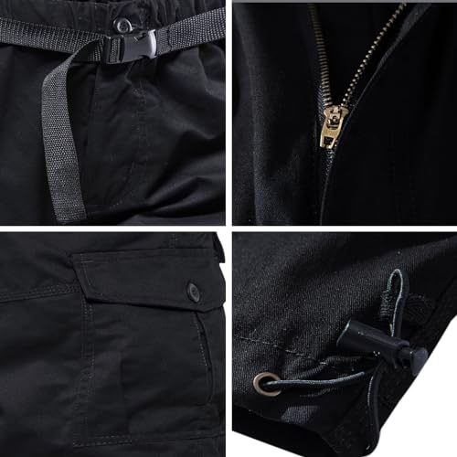 Image of Men's Cargo Shorts Relaxed Fit Mens Below the knee Cotton Hiking Shorts