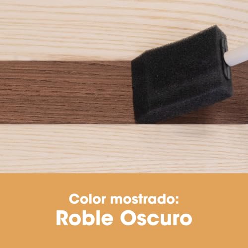 Image of Furniture Clinic Wood Stain | Dark Oak | Water Based | Fast Drying, Low Odor, & Non-Toxic | for Indoor & Outdoor Furniture and More | Multiple Finishes | (17oz / 500ml)