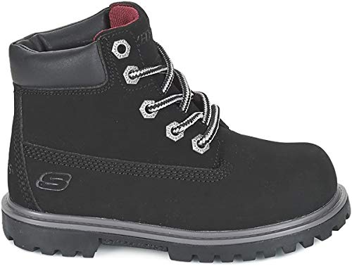 Skechers Boys' Mecca Mitigate Ankle Boot,Black,US 10.5 M