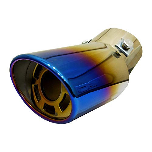 Oshotto Stainless Steel Car Exhaust Muffler Silencer Cover Universal for All Cars (Multicolor)(SS-008)