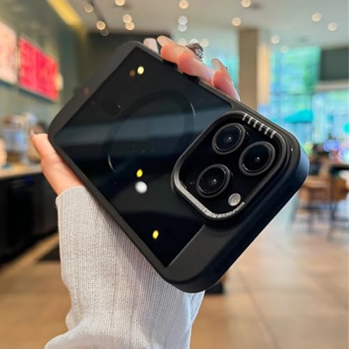 IRTGFG For iPhone 14 Pro Maxp NAMt[ X}zP[X ANیobNJo[ (For iPhone 14 Pro Maxp/ubN)