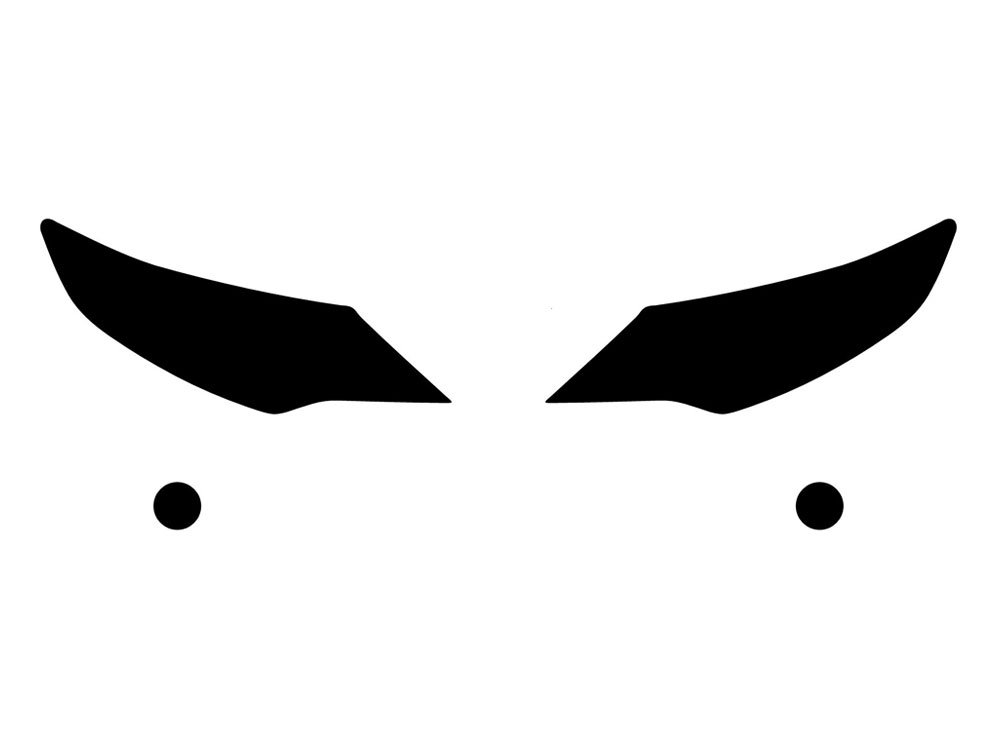 Rvinyl Headlight Pre Cut Film Cover Kit in Blackout Smoke Compatible with Toyota Camry 2012-2014 - Adhesive Backss