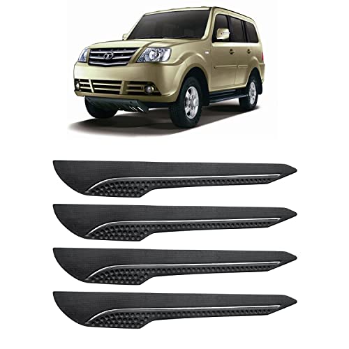 Image of AOSIS-Car Bumper Protector /Bumper Guard for Tata Sumo Grande with Single Chrome Stripe (4-Pcs)