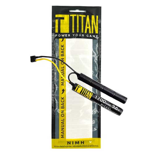 Batería Titan NiMh 1700mAh 9.6v Nunchuck T-Plug para tus partidas de fin de semana en campos CQB