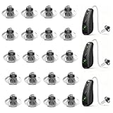 Soiftra 20 Stück Hörgeräte Domes,8mm Hörgerätekoppeln,Hörgeräte Zubehör Schirmchen,Ersatz Weiche Silikon Hörgerät-Ohrstück,Gummispitzen Schirmchen für Hörhilfe für Erwachsene mit mäßigem Hörverlust