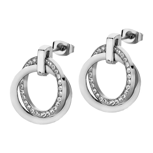 LOTUS STYLE Pendientes Mujer LS1780-4/1 Acero inoxidable - Geométrico - Ligeros, Cómodos y Resistentes - Cierre Seguro - Aretes de Mujer