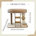 Baoblaze Cat Tree Condo Tower 2 Layer Wooden Activity Center with Sisal Covered Scratch Post and Cat Bed for Exercise Interactive