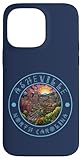 Carcasa para iPhone 14 Pro MAX Downtown Asheville, WNC, Boho Groovy Art, Carolina del Norte, Hippie