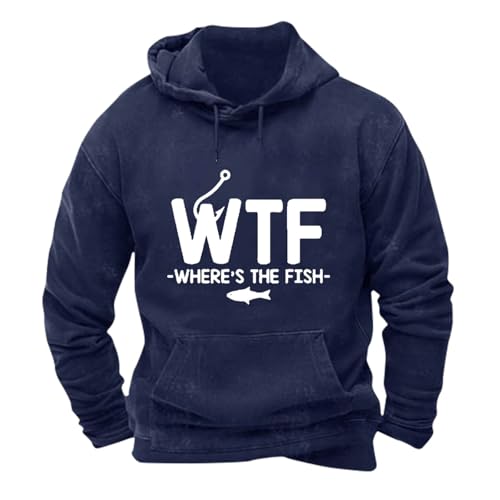 Men's Hoodie Fashion Letter Graphic Chic Print Fleece Sweatshirt Casual Long Sleeve Loose Pullover Hooded