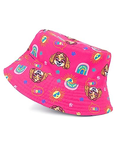Paw Patrol Girls Reversible Bucket Hat | Kids Skye Pink and Everest Purple Character Sun Hat | Double-Sided Summer Headwear2