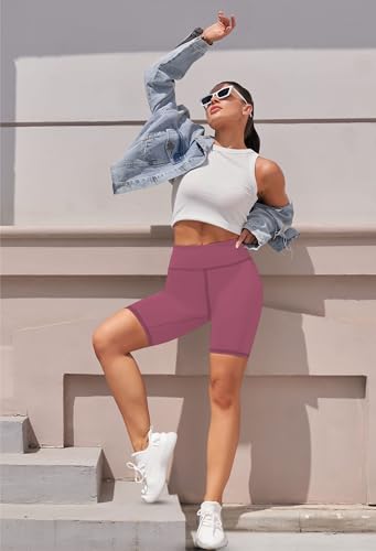 Image of Cycling Shorts for Women | High Waist Activewear Shorts | Knee Length Shorts | Workout Shorts for Women | Yoga Shorts