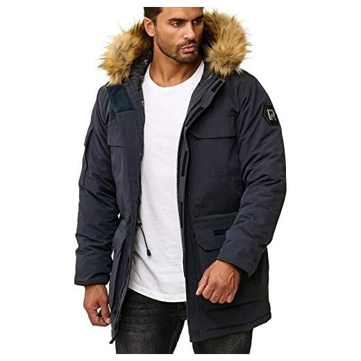 Redbridge vinterjacka för herrar, parkas, rock, lång vinterjacka