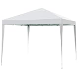 Impact Canopy 10&apos; x 10&apos; Canopy Tent Gazebo with Dressed Legs&comma; White