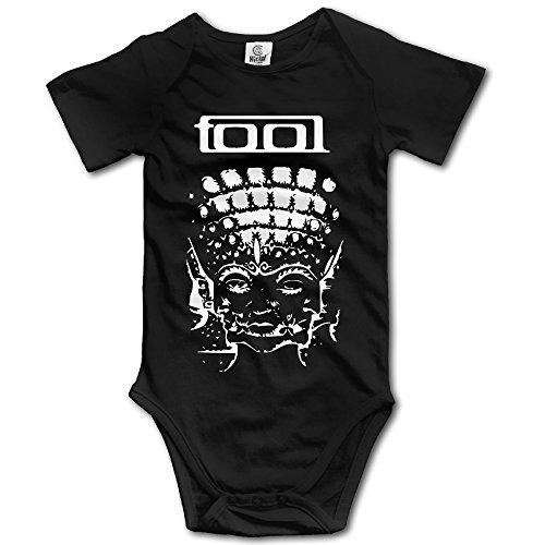 Image of Nzm Onesies Tool Band Baby Girls/Boys Short Sleeve Bodysuit Black