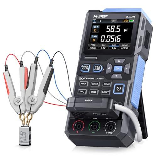 FNIRSI LC1020E High Precision Digital Bridge LCR ESR Tester Resistance Capacitance Inductance Electronic Component Measurement