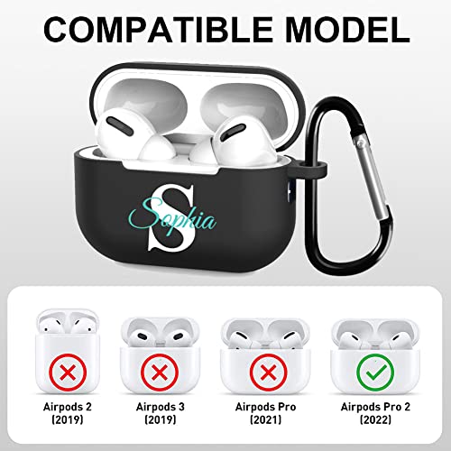 Imeetcase Custom Name Case For Apple Airpods Pro 2Nd Generation,Diy Tpu Soft Personalized Text Gift Shock Absorption Airpods 2022 Case Cover #TOP1