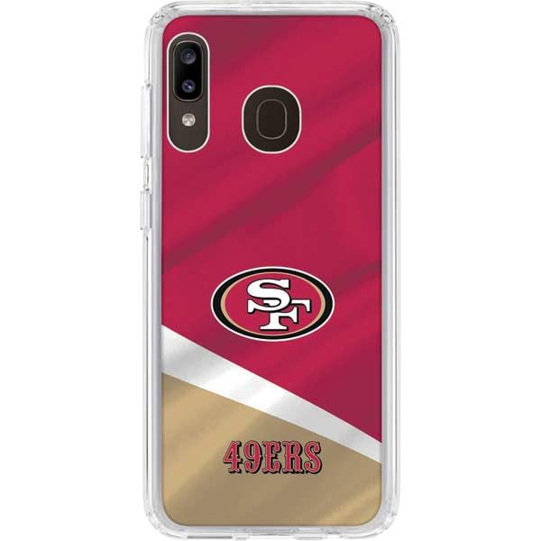Skinit Clear Phone Case Compatible with Galaxy A20 - Officially Licensed NFL San Francisco 49ers Design