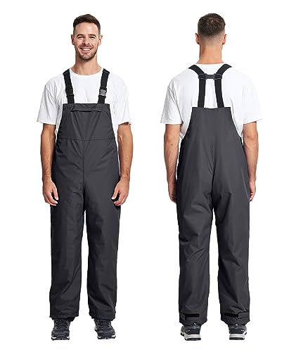 SWISSWELL Men's Heavy Duty Work Utility Rain Gear Suit Jacket and Rain Bibs Pants Waterproof for Fishing Sailing Boating2