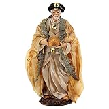  Santon Terre Cuite Roi Mage avec Barbe 13 cm cm crèche napolitaine