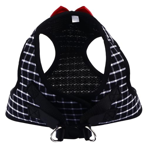 Mikikit Kleines Haustier Weste Geschirr Satz mit Verstellbarem Brustgurt und Atmungsaktiver Leine...