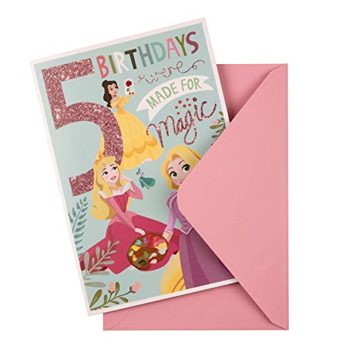 Hallmark-Age-5-Birthday-Card-Disney-Princess-Design