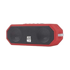 Altec Lansing LifeJacket H2O 4 – Waterproof Bluetooth Speaker, Durable & Portable Speaker with Voice Assistant, 10 Hour Battery Life & 100 Foot Range, True Red