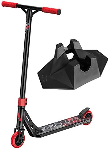 ARCADE Pro Scooters - Stunt Scooter for Kids 8 Years and Up - Perfect for Beginners Boys and Girls - Best Trick Scooter for BMX Freestyle Tricks (Black/Red)