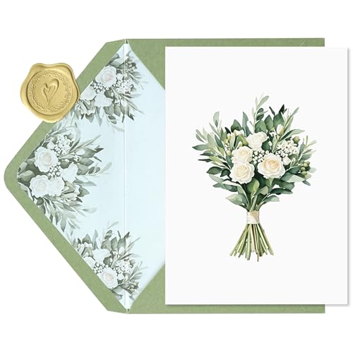 SEEBERY Wedding Card for Bride and Groom-Elegant Bridal Shower &...
