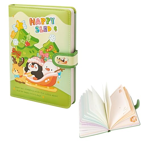 Image of FunBlast Diary for Girls - Christmas Kawaii Diary for Kids, Journal Diaries for Girls, Notepad for Students Stationary Items, Birthday Gifts (98 Sheets) (Green)