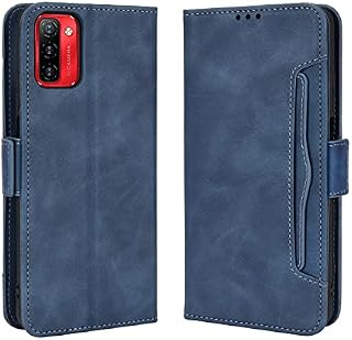 HDOMI Ulefone Note 12P Case,High Grade Leather Wallet whith [Card Slots] Flip Cover for Ulefone Note 12P (Blue)