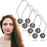 Pongnas Dimple Maker for Cheeks, 2 Pair Dimple Trainer Balls for Face Cheeks, Create a Beautiful Smile, Develop Dimples (Black)
