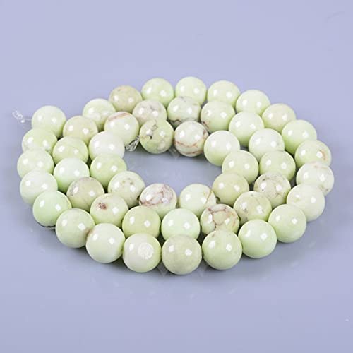 Chrysoprase citron perles 8mm idéales pour éviter les fils cassés