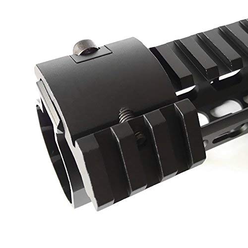 FIRECLUB Ultra Low Profile Offset Picatinny Mount 45 Degree 20mm Side Black for Scope Mangifiers, Flashlights Black