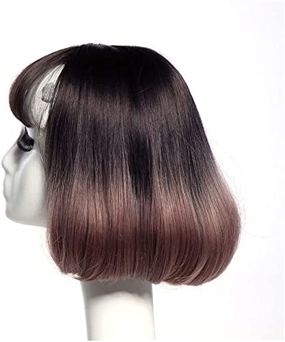 Wig real wigs lace front kawaii wig cosplay long straight hair woman student Korean air buckle slightly curly bangs(As Shown) image 3
