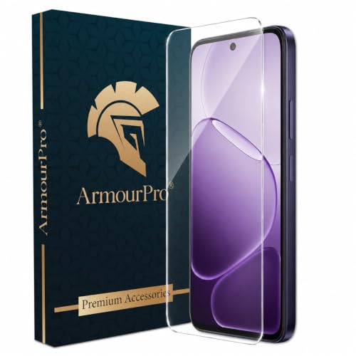 Image of ArmourPro 3D Borderless Tempered Glass for Oppo K14x and Oppo K14, HD Clear Curved Edge to Edge Screen Protector, 9H Hardness, Oleophobic Coating, Case Friendly | Pack of 1