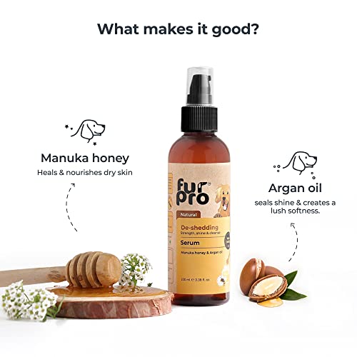 Image of Natural Dog Serum - Manuka Honey & Oatmeal | Controls Hairfall, Soothes Itchiness & Inflammation | Hydrates, Softens & Adds Shine | for All Breeds - 100ml