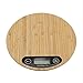 Báscula de Cocina Báscula de Cocina Báscula de Madera Bambú  Pantalla HD Báscula Digital 5Kg / 1G Báscula electrónica de Cocina Mini báscula de Cocina para Hornear Alimentos de Alta precisión