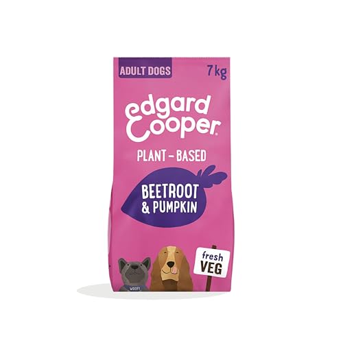 Edgard & Cooper Crochette Cani, Adulti, (Barbabietola/Zucca, 7kg), croccantini cane, cibo Secco per Cani Senza Glutine Mangime Naturale Verdure Vegetale, Alimentazione Completa