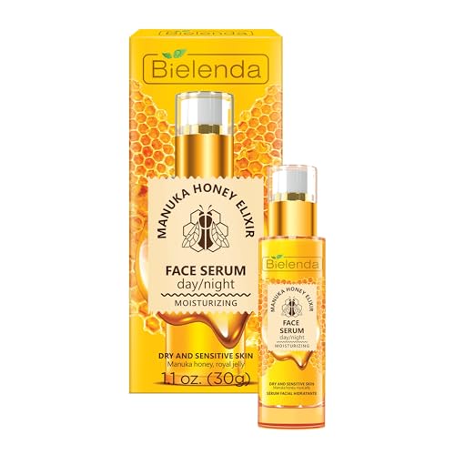 Bielenda Manuka Honey Nutri Elixir nährendes und feuchtigkeitsspendendes Gesichtsserum, Trockene & Empfindliche Haut, Tag und Nacht, 30 ml Bielenda Manuka Honey Nutri Elixir nährendes und feuchtigkeitsspendendes Gesichtsserum, Trockene & Empfindliche Haut, Tag und Nacht, 30 ml