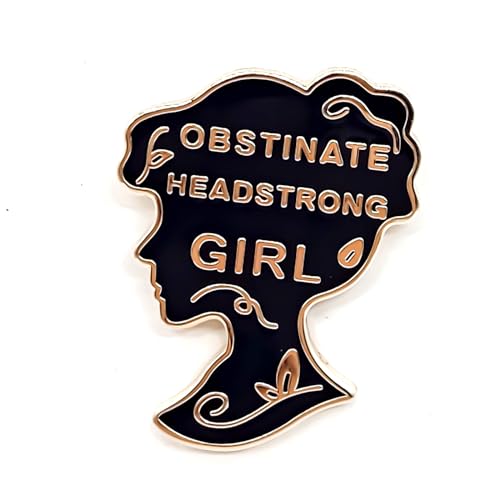 Obstinate, Headstrong Girl - Literature Series - Enamel Lapel Pin - Plated Badge for Clothing, Bags, and Lanyards