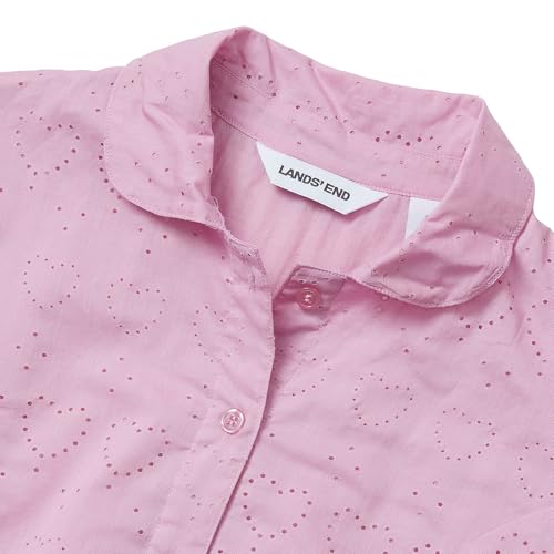 Lands' End Girls Long Sleeve Woven Hearts Top2