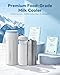 Portable Breastmilk Cooler for Outdoor, Breast Milk Cooler with 11oz Baby Bottle for Breastmilk Storage, 360° Stainless Steel Cooling Tube for 24 Hours Continuous Cooling, with Portable Carrier Bag